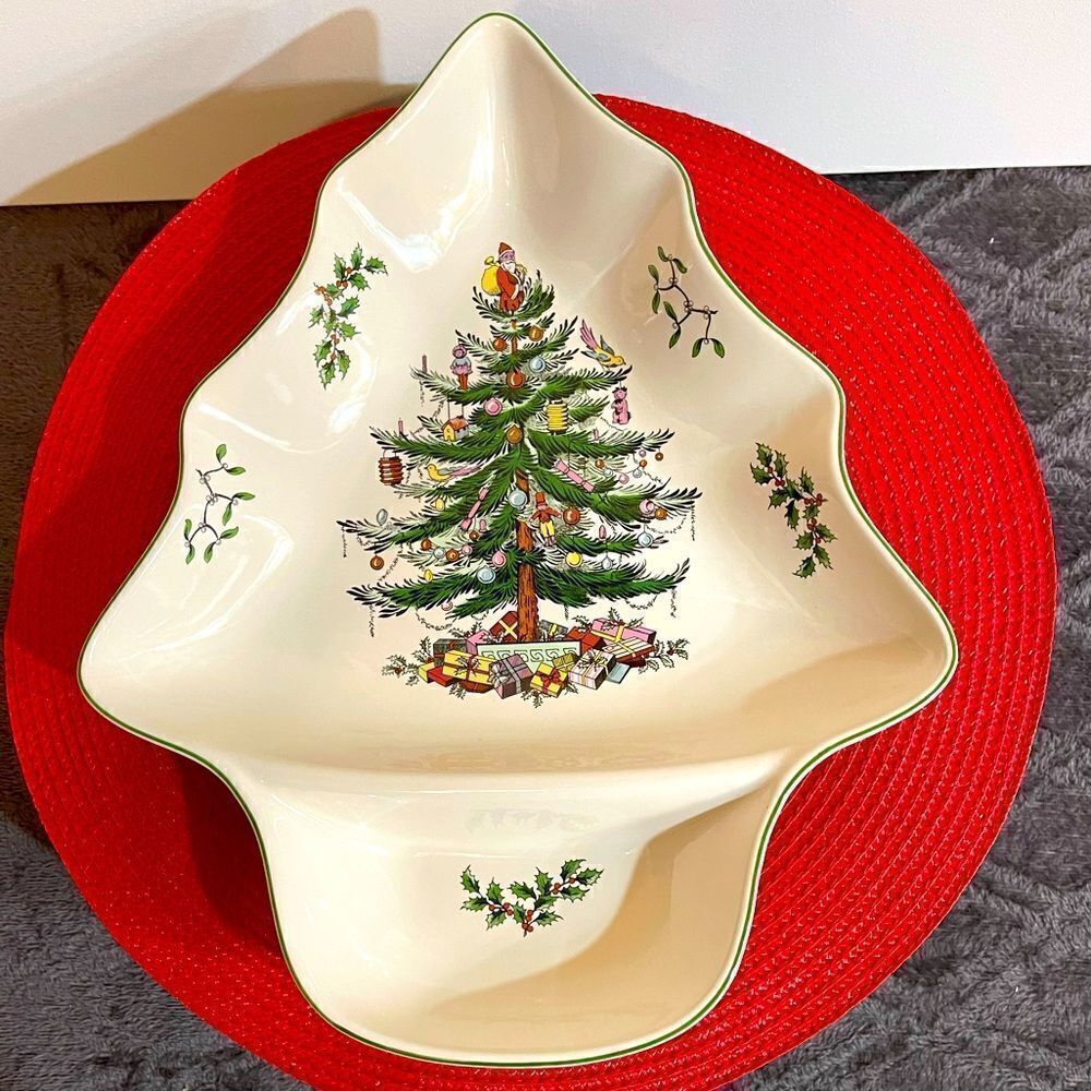 Spode Christmas Tree - Tree Dip Dish S3324-A20 NWT